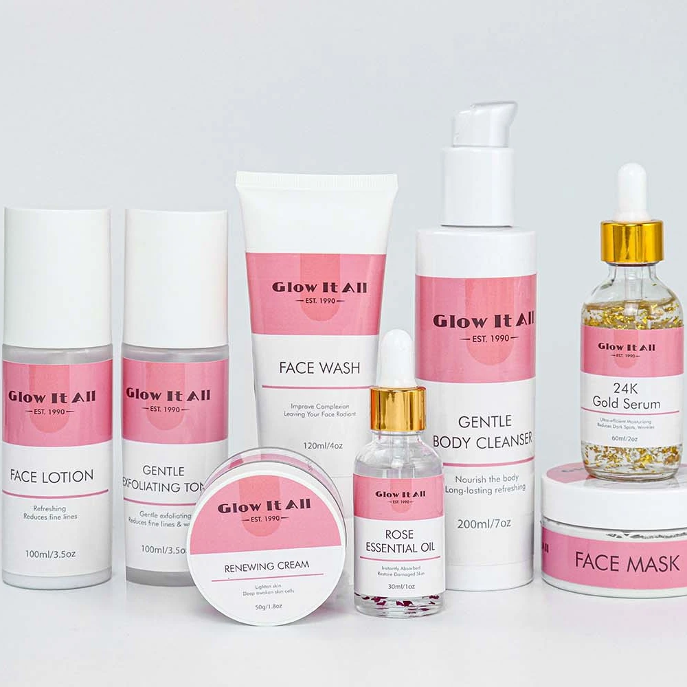 

Factory Direct Supply Cantik Cosmetic Vendor Private Label Custom Anti Aging Skin Care Set Organic