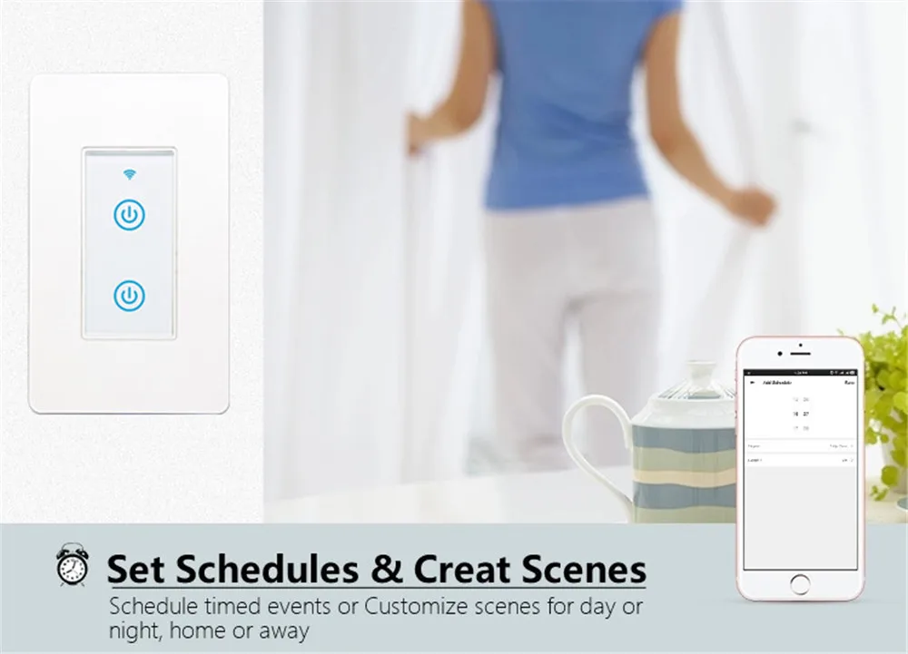 Shenzhen light switch home wall touch smart timer switch zigbee - ANKUX.COM