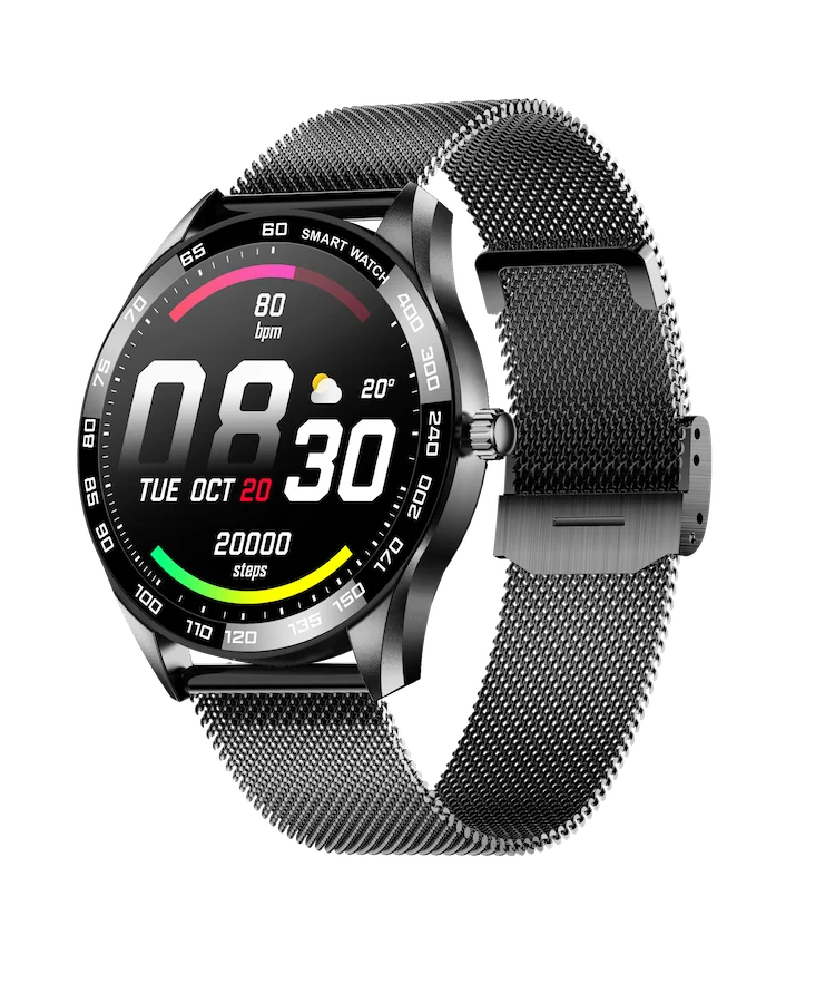

New Arrivals 2021 digital clock monitor blood oxygen Large Memory high quality smart watch stainless steel MK28