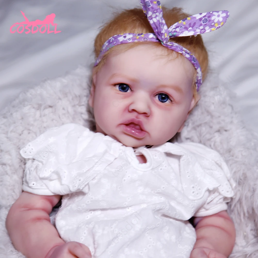 

Peyton- COSDOLL 22 inch Reborn Baby Doll Newborn Baby Doll 10.36 lb Realistic Baby Toys Soft Full Body Silicone Baby doll Girl