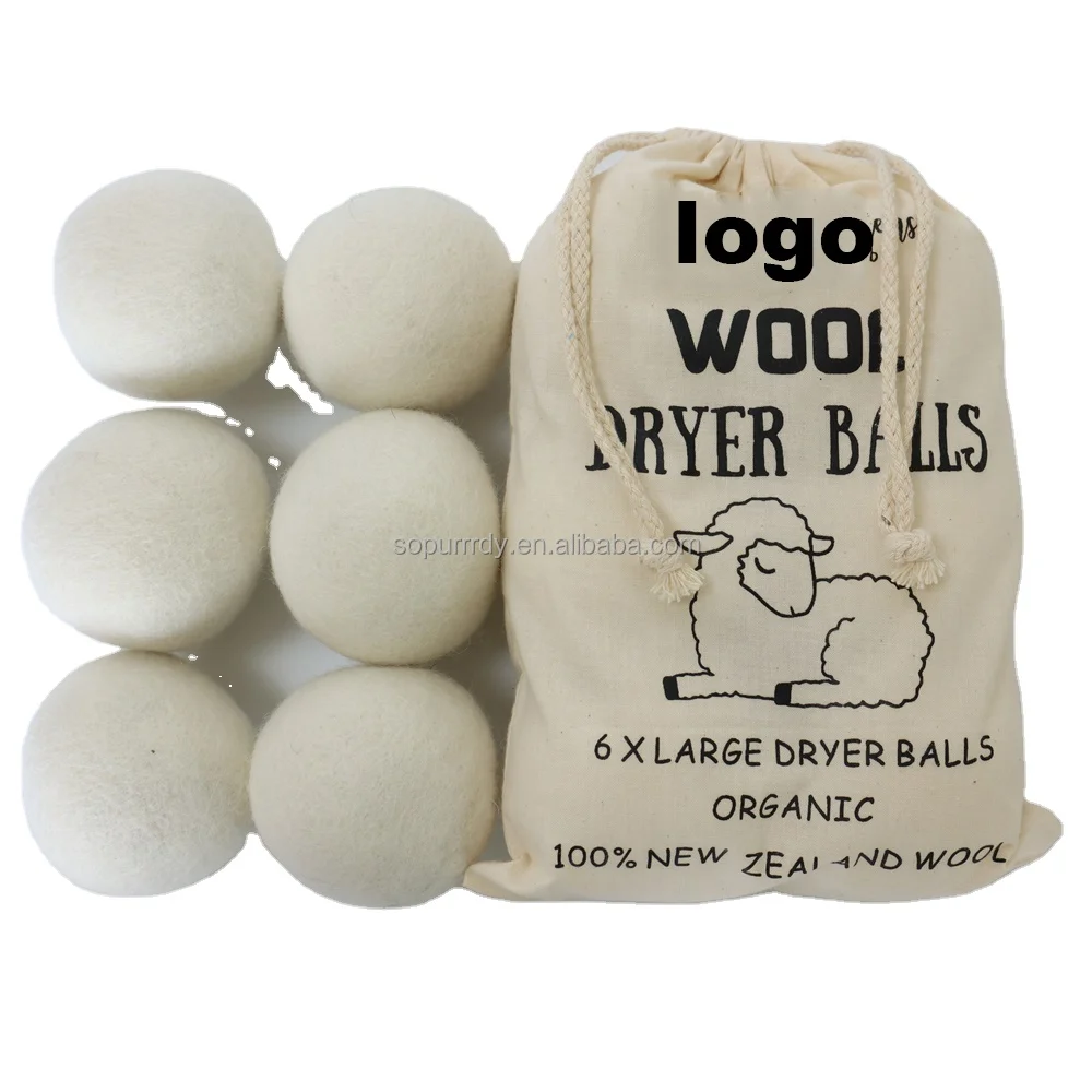 

Sopurrrdy Wholesale Laundry Fabric Soft Wool Dryer Balls 100% Zealand Wool Dryer Helper