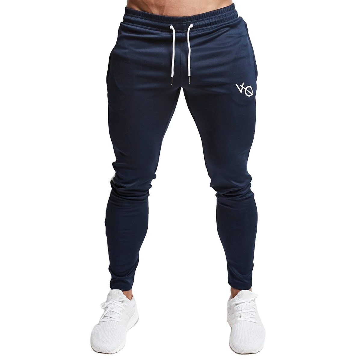 

2021 new men's sports fitness pants zipper pockets running pants factory direct sale