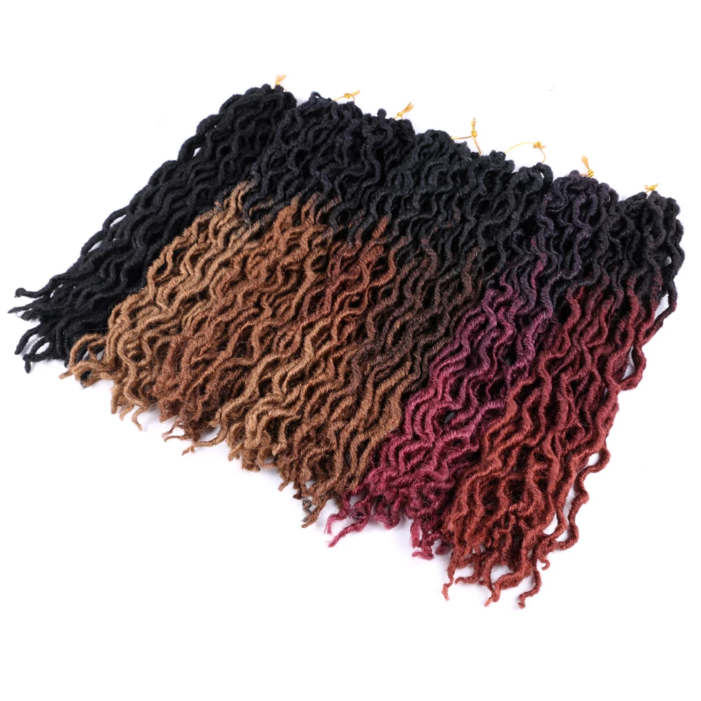 

Belleshow 18 inch 24 stands 100g synthetic ombre dreadlock hair braids gypsy locs types of faux locs