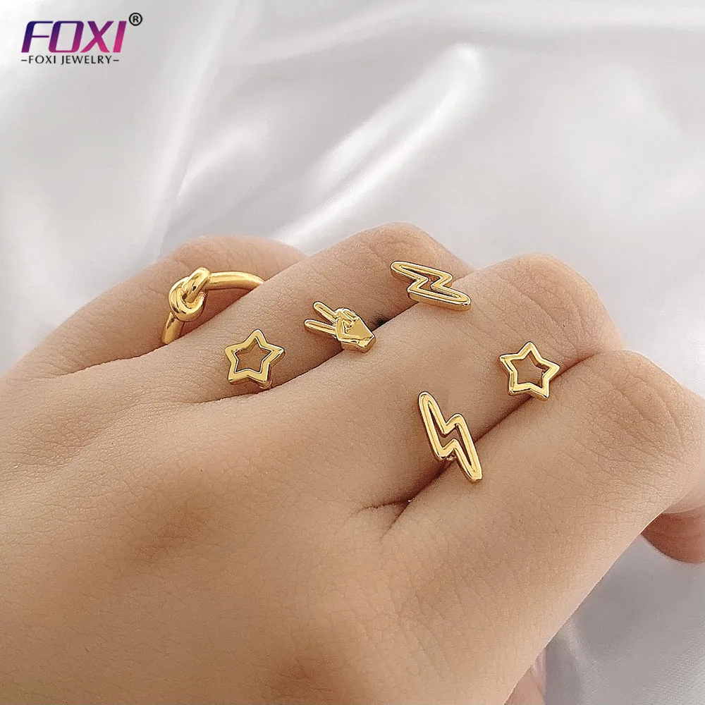 

2021Trendy Design Stud Shape Style Sterling Silver plated Jewelry star earring