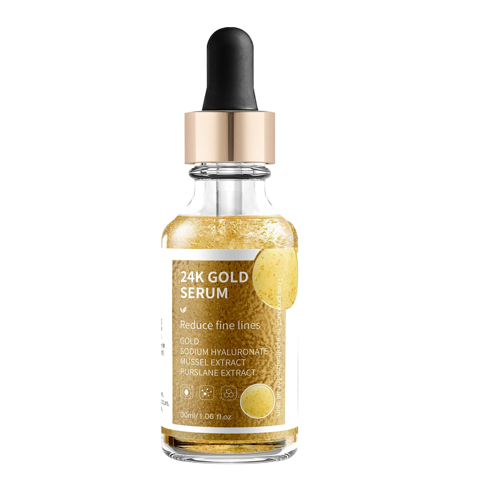 

in stock facial care beauty anti aging 24k gold collagen serum