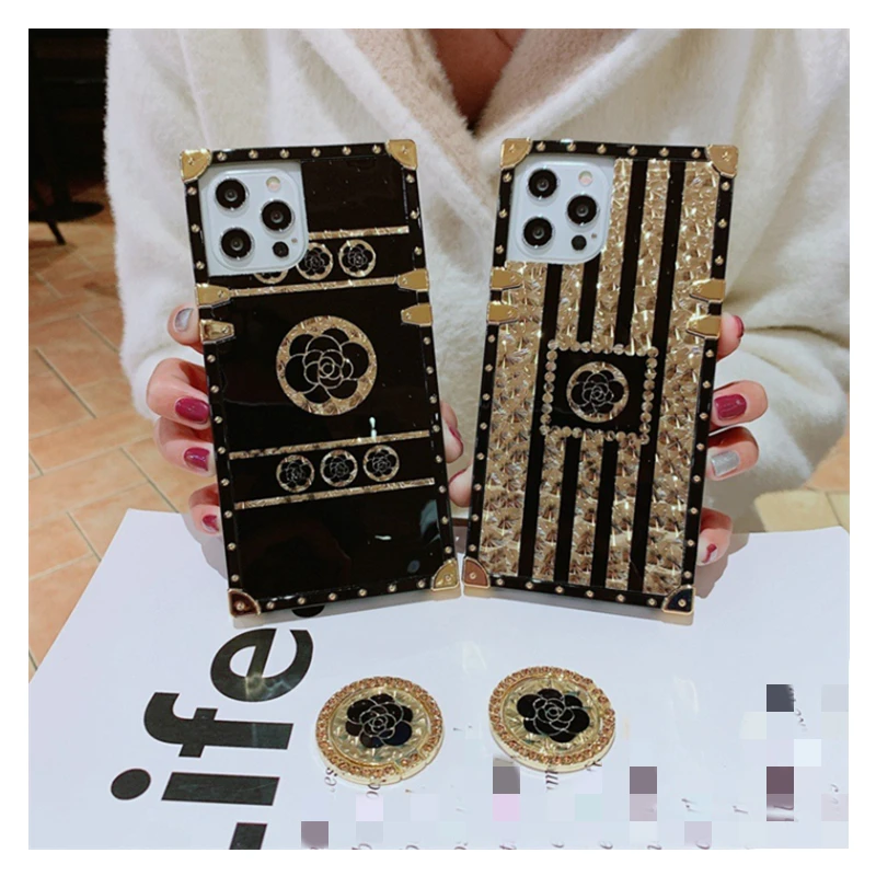 

Luxury cover for iphone13 luxury phone case square designer phone covers for iphone 12 11 promax xr xsmax fashion phone bag