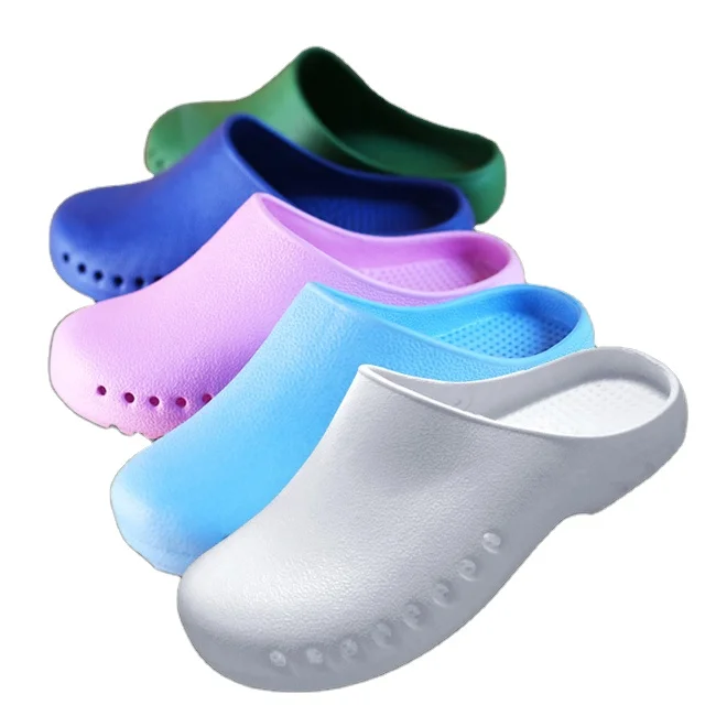 

Custom Cleanroom Unisex Colorful EVA Classic Men Women Mules Shoes Sandal Slippers Medical Nurse Clogs