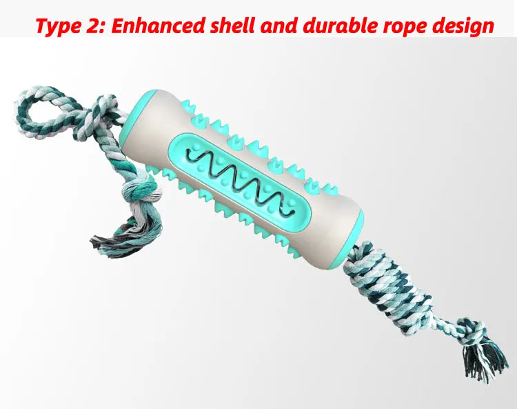 Brushing Teeth Cleaning Rubber Puppy Pet Chew Toys Dog Toothbrush Stick