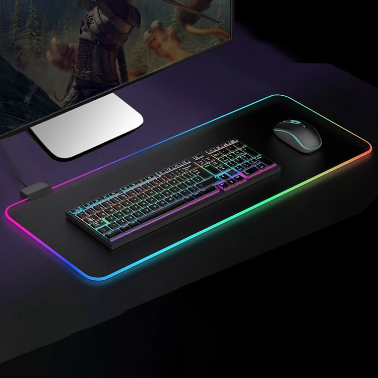 

Extra large custom big rgb led gaming rubber mouse pad, Customized color
