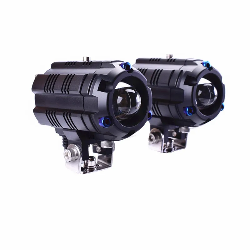 2020 New dual colors laser gun mini driving light 30W M3 PRO upgrade for motorcycle fog lights led lighting bike