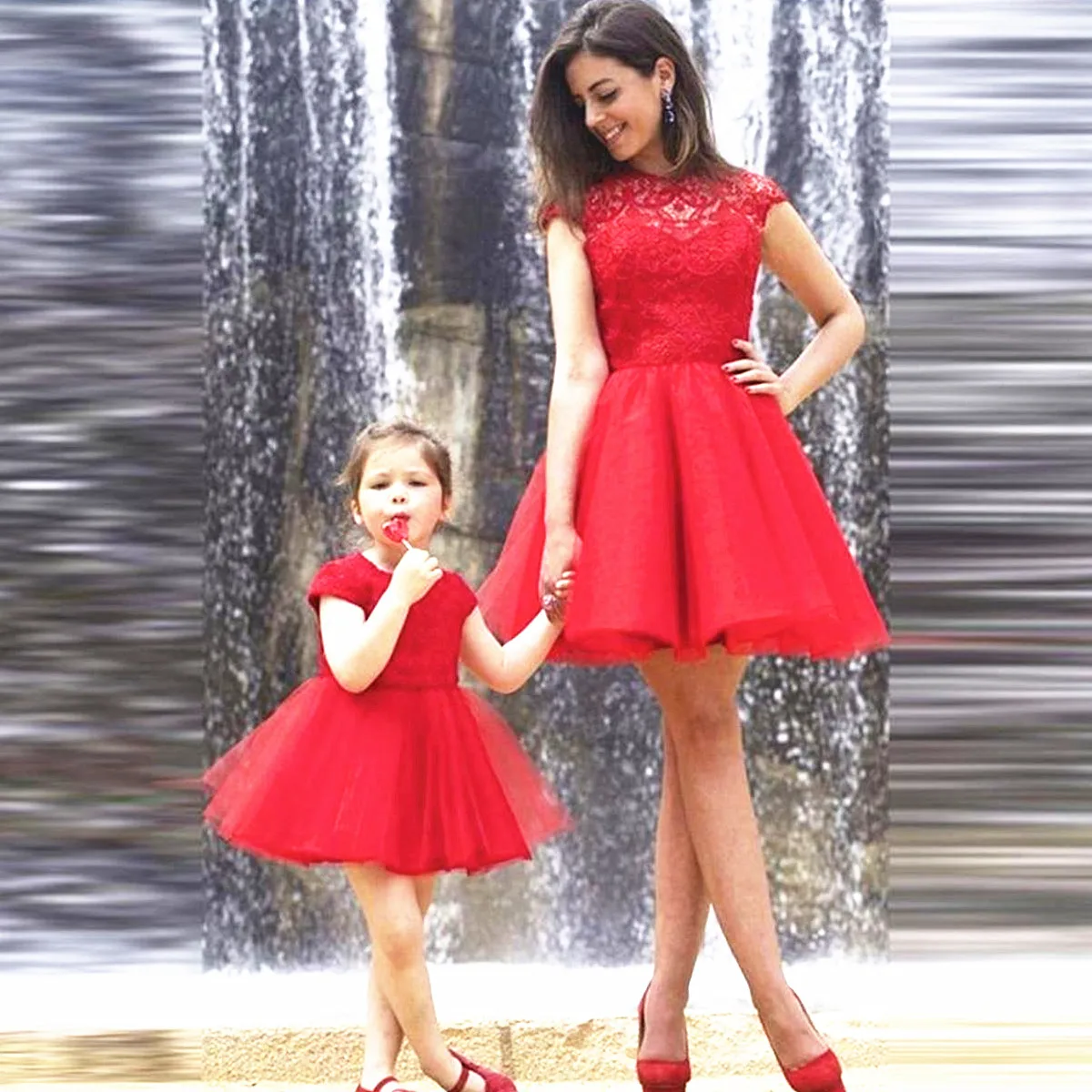 

mom and baby matching party wear dress baby girl summer dress and mom, Pictures