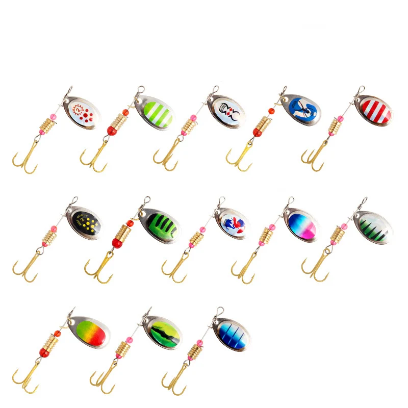 

Amazon hot sale Multicolor Sequins 5.5cm 3.8g Fishing Hard Bait, 13 colors