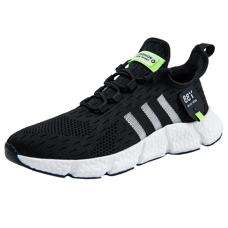 

Summer Lightweight And Breathable Men'S Sports Shoes, Running Shoes, Single Tennis Shoes, Black/white