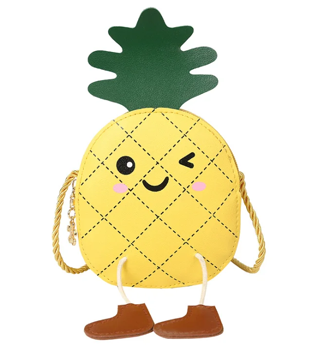 

New cute pineapple children's bag fashion cartoon coin purse, Various