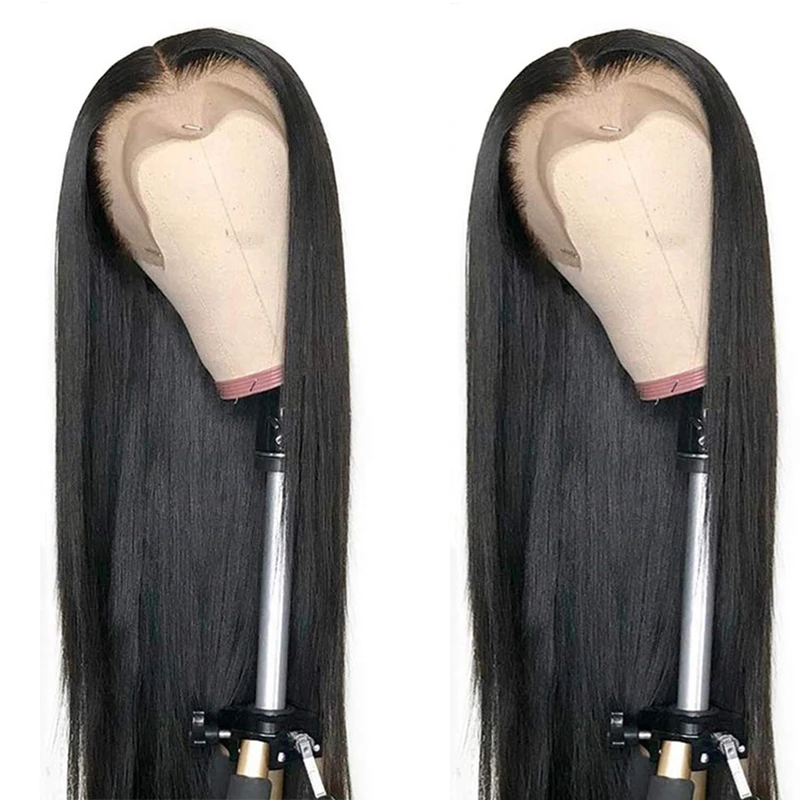 

30 inch silky Straight lace front Hair Wigs Pre Plucked Brazilian Hair 13x4 Lace frontal Wig Human Hair Wigs For Women