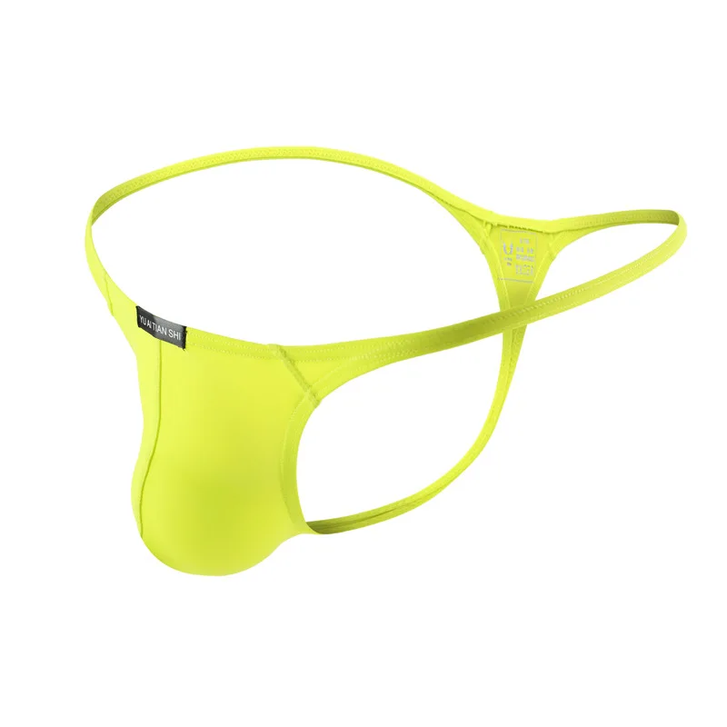 
Spot hot style underwear for men breathable nylon solid color low waist g-string underwear 