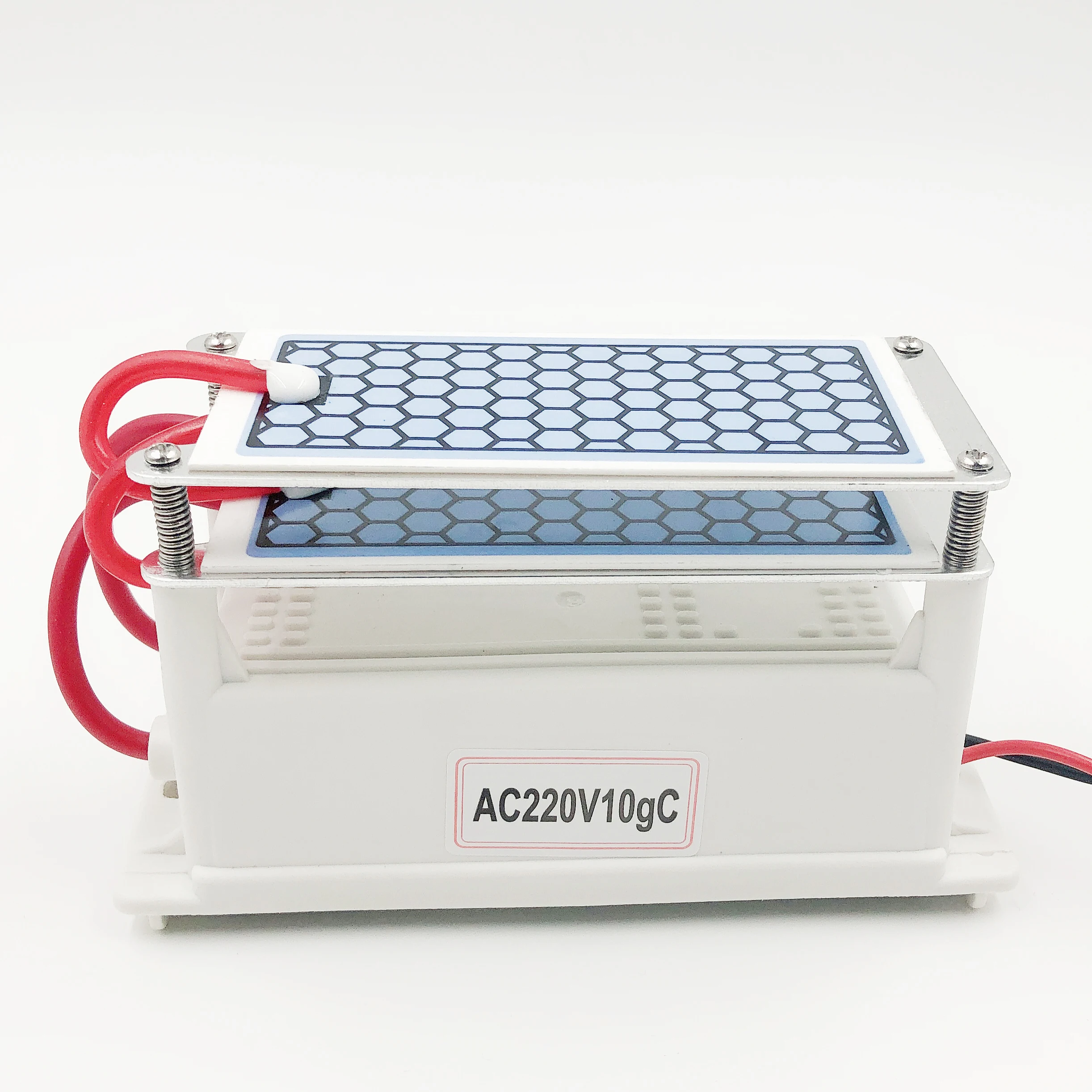 
220V DIY Ozone Generator 10g with double Ceramic Plate Long Life Style Longevity Double Sheet For Chemical Factory 