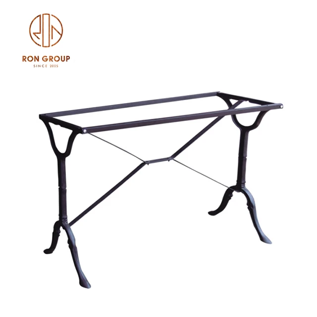 Wholesale outdoor furniture pedestal coffee industrial iron restaurant metal dinning table base