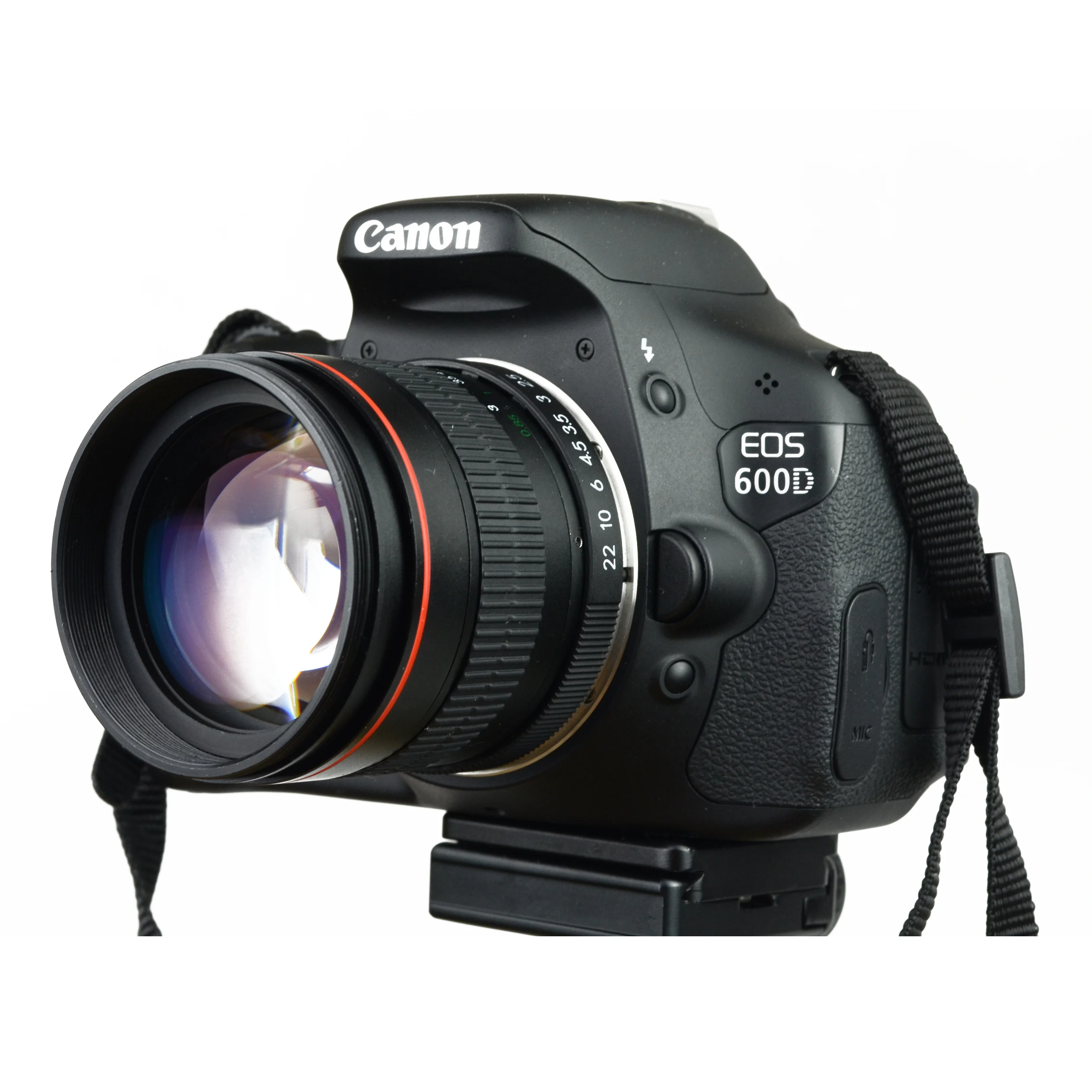 

Wholesale 85mm F1.8 portrait manual camera lens for dslr Canon and Nikon camera, Black