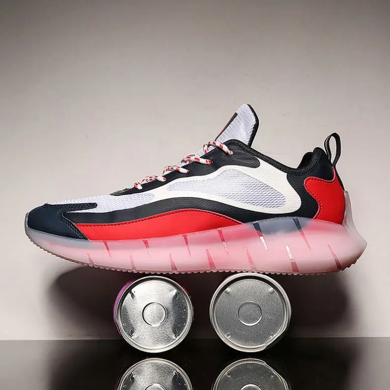 

2021 New Sports Running Summer Mesh Breathable Casual Trainers Shoes Men Skateboard Shoes-man, White/blue/red,black/orange,black/red