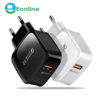 

Eonline Quick Charge 3.0 QC 15W USB Charger QC3.0 Fast Wall Charger for Samsung s10 Xiaomi iPhone Huawei Mobile Phone Charger