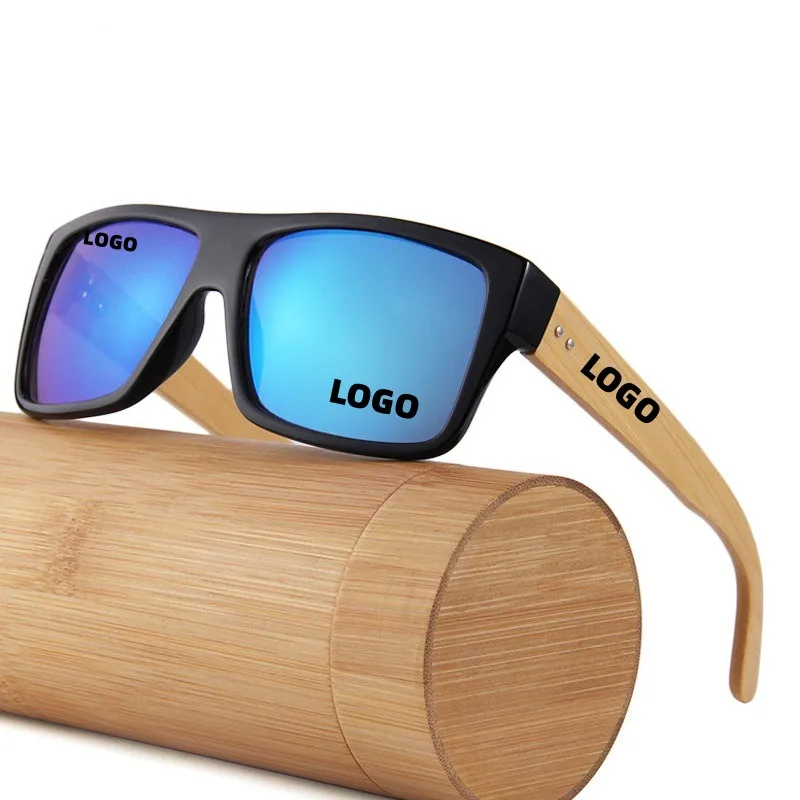 

Ready to Ship In Stock OEM Bamboo Frame Sunglasses Outdoors Handmade Wood Bamboo Plastic Frame Wooden Temple Shade Gafas De Sol