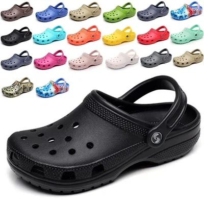 

Summer style selling high quality beach sandals EVA flat colorful unisex garden clogs, Customized colors