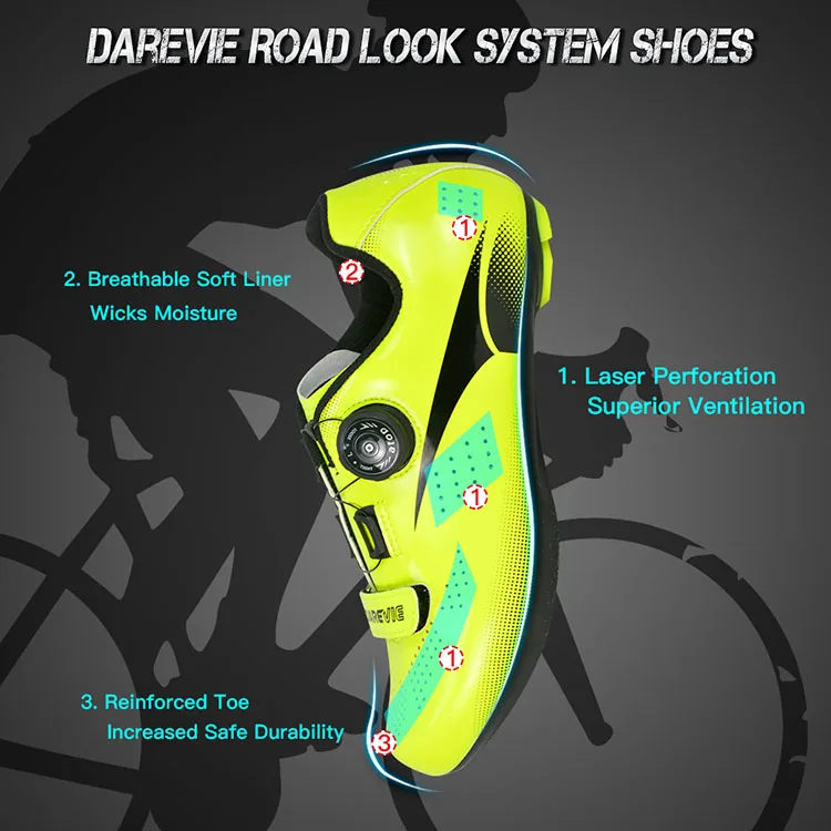 Darevie Custom Professional Look System Cycling Shoes Road Bike Shoes