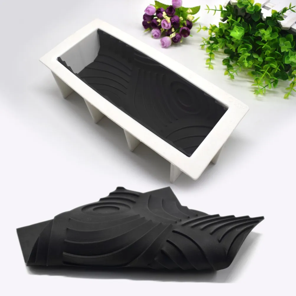 

3d Big size French mousse silicone swiss roll cake mold for baking decorating tools