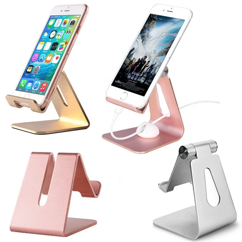 
Universal Premium Metal Aluminum Tablet Holder Desk Cell Phone Holder for Smartphone Tablets 