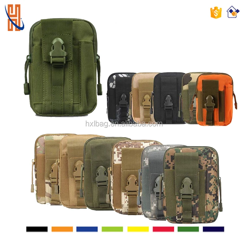 Tactical Molle Pouch Utility EDC Cell phone Pouch Belt Waist Bag for Backpack 