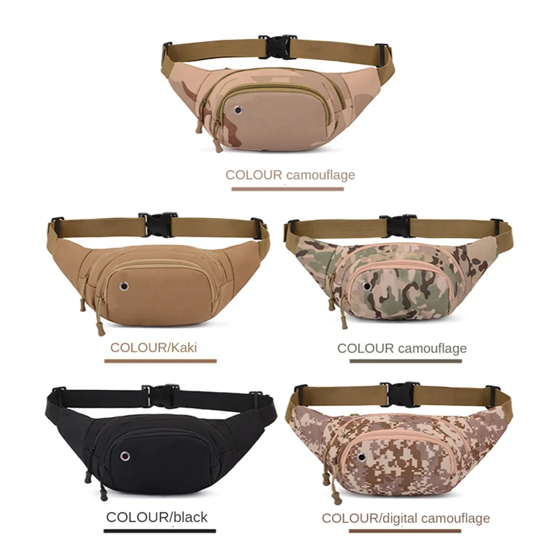 

2020 Fanny Pack Men Travel Chest Shoulder Adjustable Camo Waist Belt Bag, Stock colors