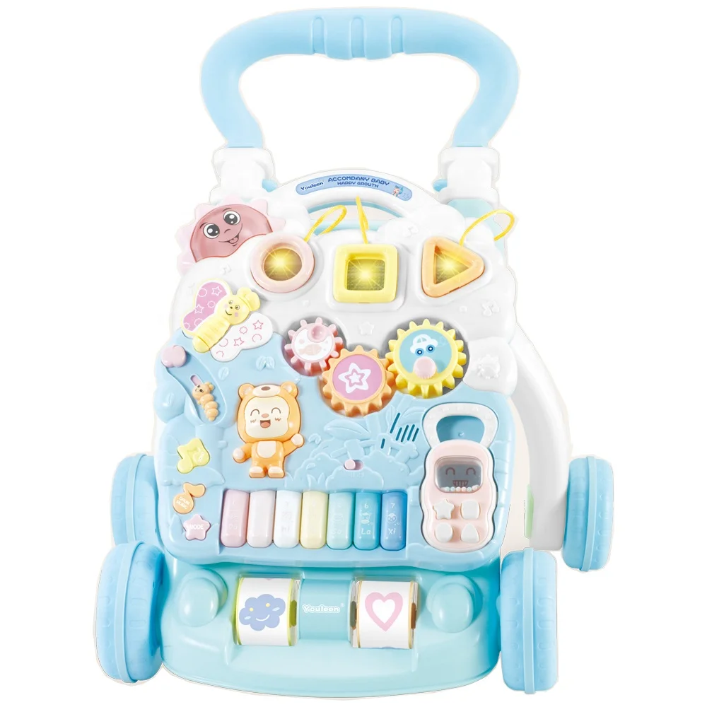 low price boy walking wheels toys new model activity musical walker baby with music