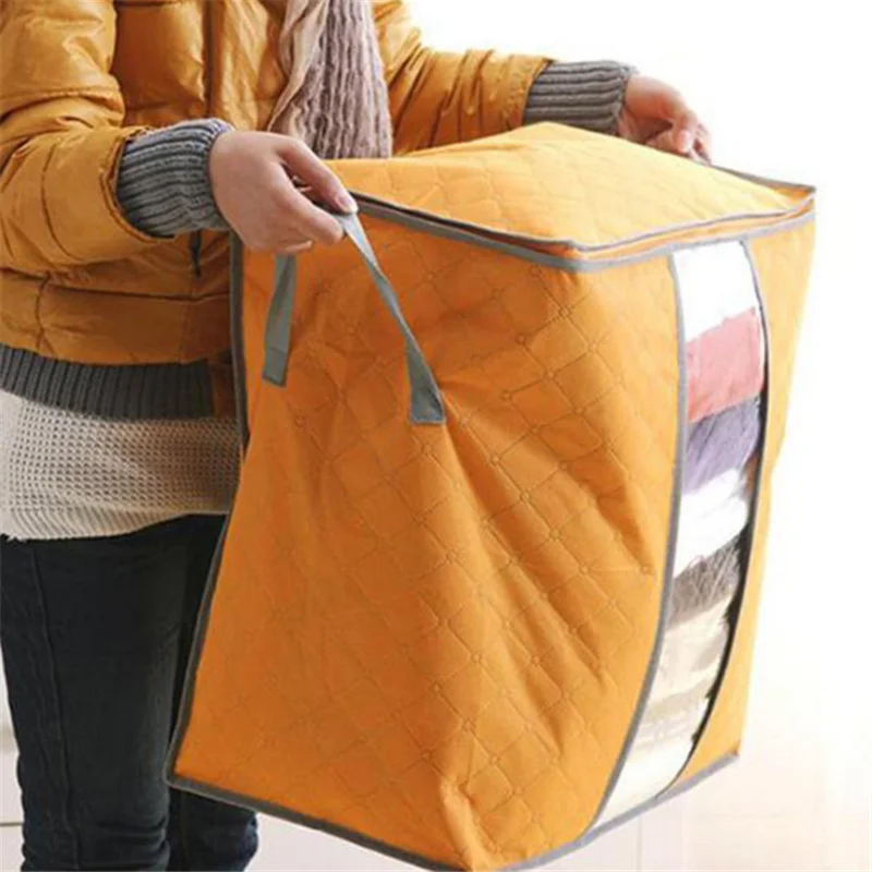 

Fashion New Design Clothing Blanket Mattress Quilt Underbed Storage Bag with Zipper And Handles, Customized