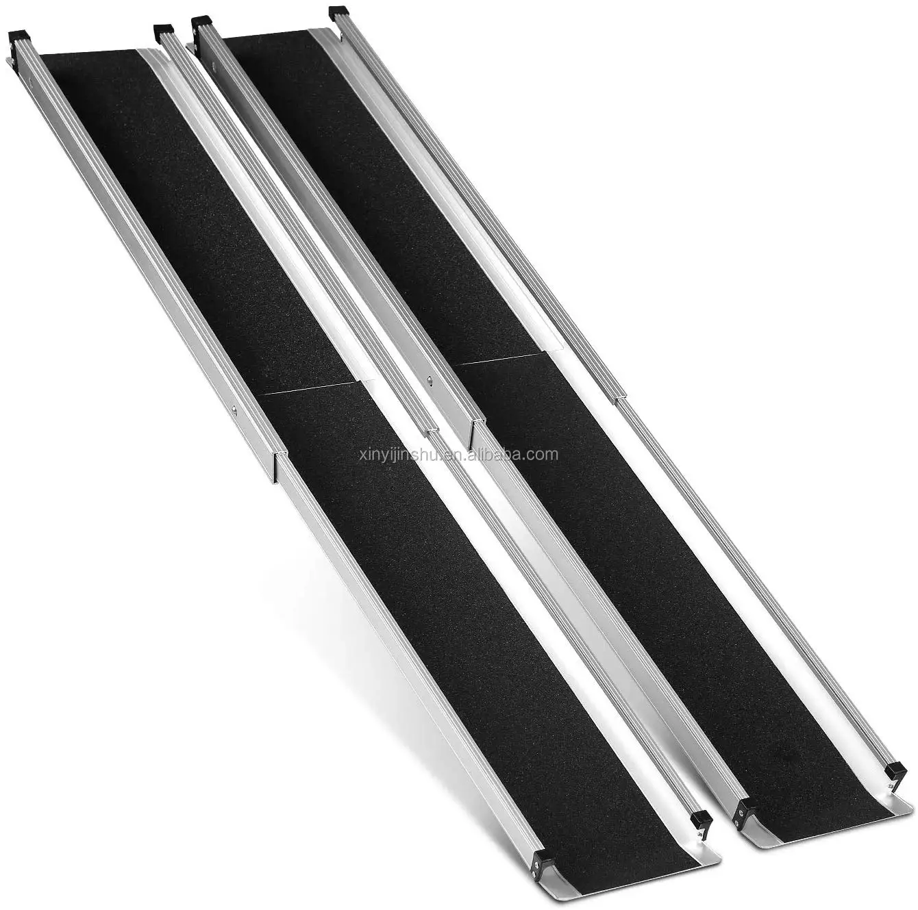 Lightweight Aluminium Telescopic Portable Wheelchair Ramps Folding Mobility Scooter Ramp For