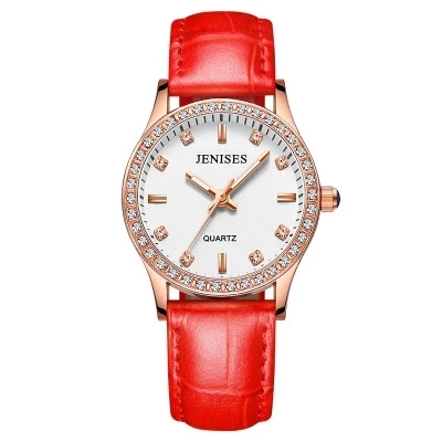 

2022 New Style Diamond Bordered Luxury Women's Watch Redondo Sport Casual Reloj De Negocios, 13 colors