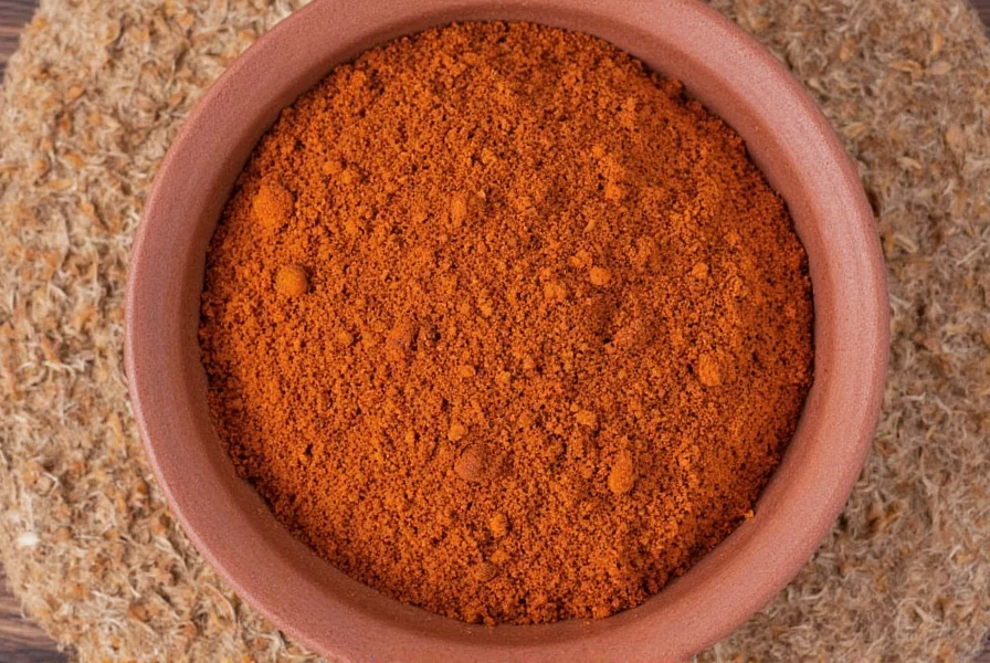 Ethiopian woman grinding spices by hand