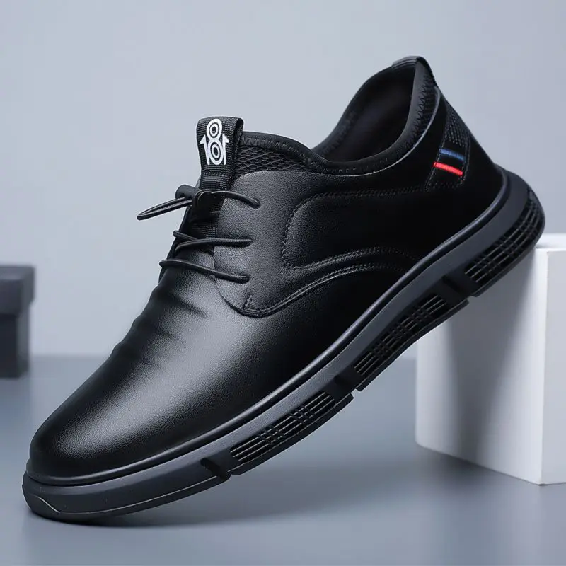 

Men's shoes New business casual shoes in spring and autumn season Breathable fashion British style men's leather shoes