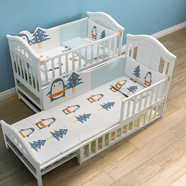 
lit bebe China baby wooden crib cot cradle bed  (62314829035)
