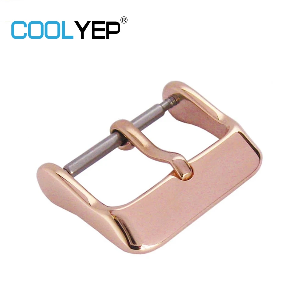 

Coolyep Premium 16mm 18mm 20mm 22mm 24mm Silver Gold Black Deployment Clasp Stainless Steel Buckle for Watch Band Strap