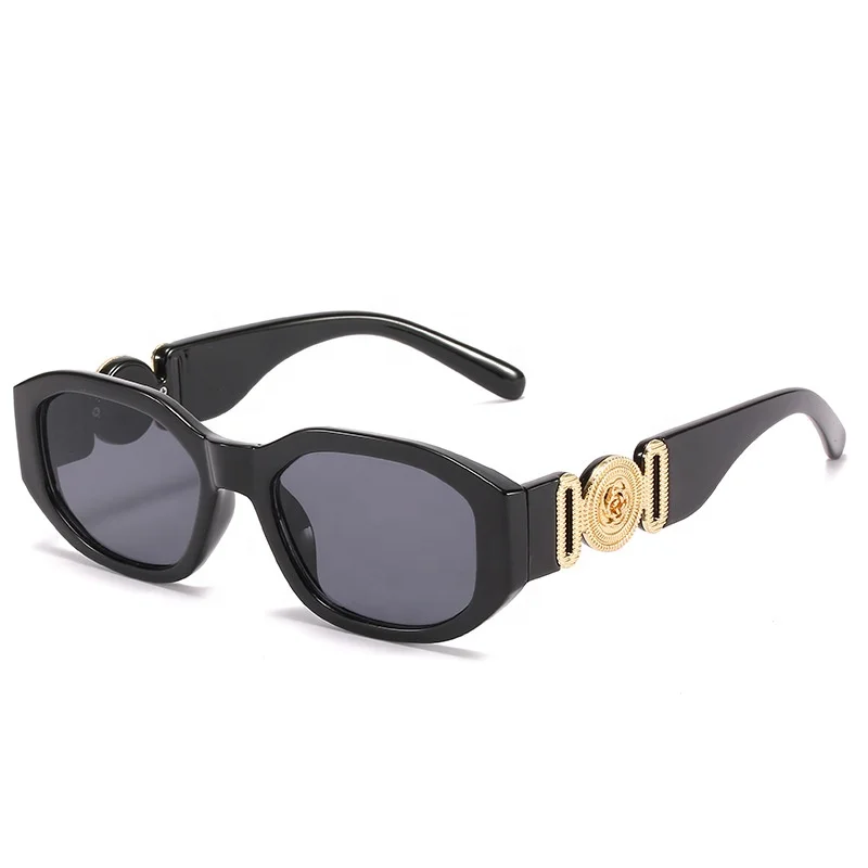 

Cheap Famous Brands Fashion custom designer luxury plastic shades eyewear steampunk vintage small lens square frame sunglasses