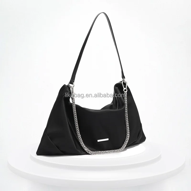 

LIKEBAG Korean Lightweight and Largecapacity Waterproof Oxford Buttote Bag Wild Nylon Single Diagonal handbag Women Shoulder Bag
