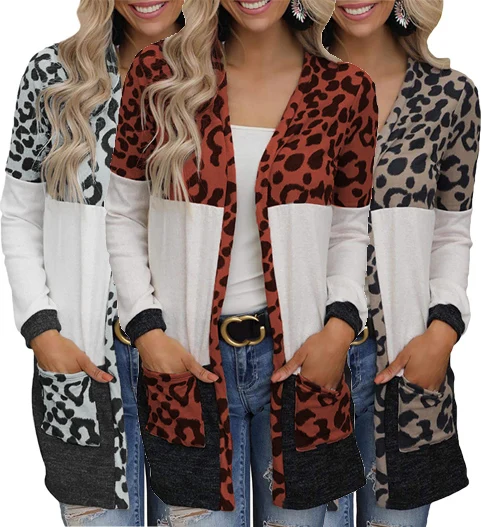 

2022 Fall Winter Clothing Outwear Ladies Long Knit Sweater Women Cardigan