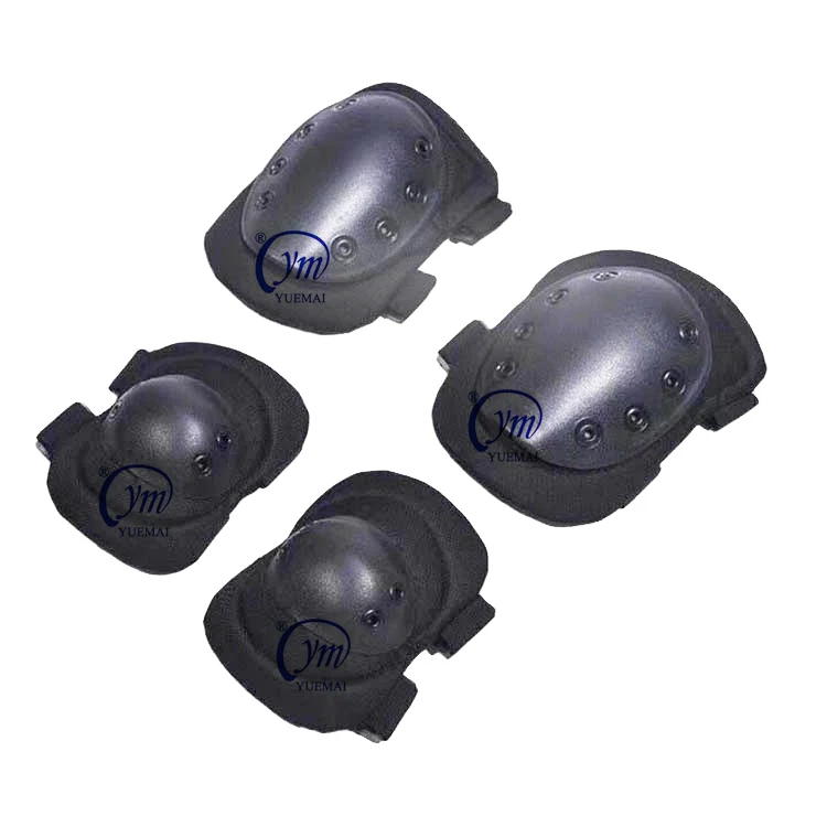 

YUEMAI Manufacturer Heavy Duty Adjustable EVA Polyester Hiking Outdoor Sports Protection Army Tactical Military Elbow Knee Pads, Customized