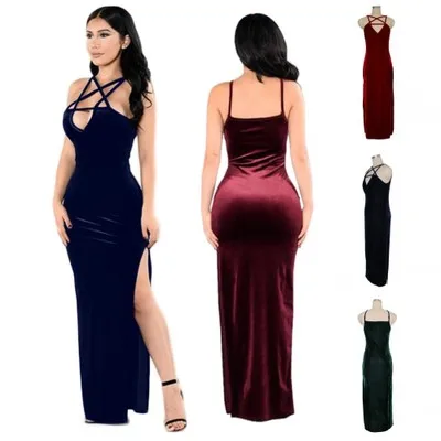 

F10221A European style plus size 4XL sexy bandage dress for woman, Dark blue / wine red / army green