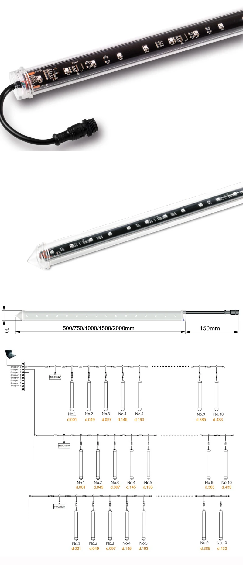 LED 3D tube light 2