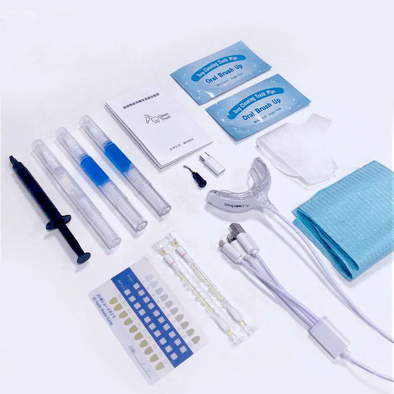 

New Smart Free Sample Timing Bleaching Light Private Label Personal Teeth Whitening Kit With Bleaching Pen Teeth Whitener