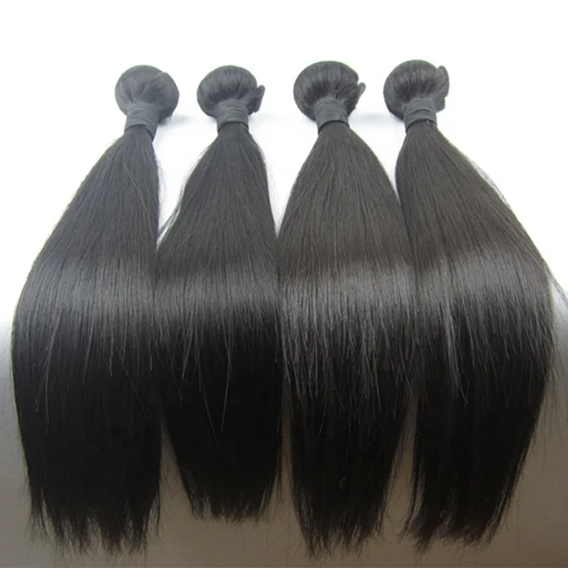 

No shedding Full cuticle Virgin Hair wholesale Peruvian Silky Straight Human Hair