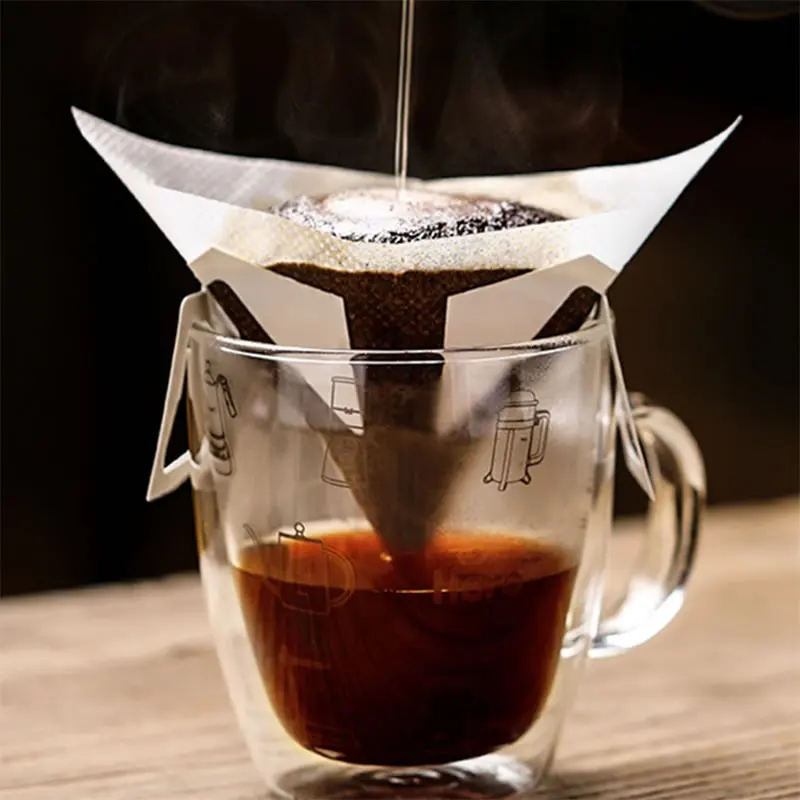 
YIJIA 20pcs/set Coffee Hanging Filter Bags Cold Brew Coffee Pour Over Coffee Dripper 