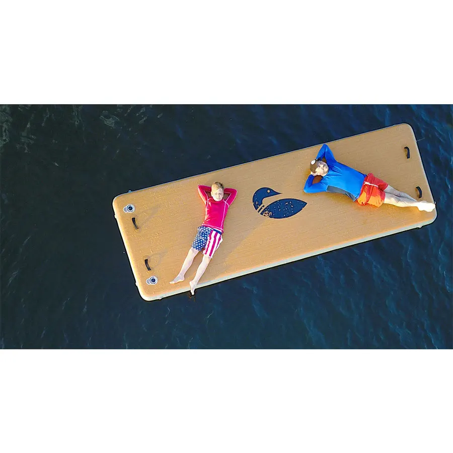 

swim raft sun deck Inflatable Air island Platform Drop-stitch Dock